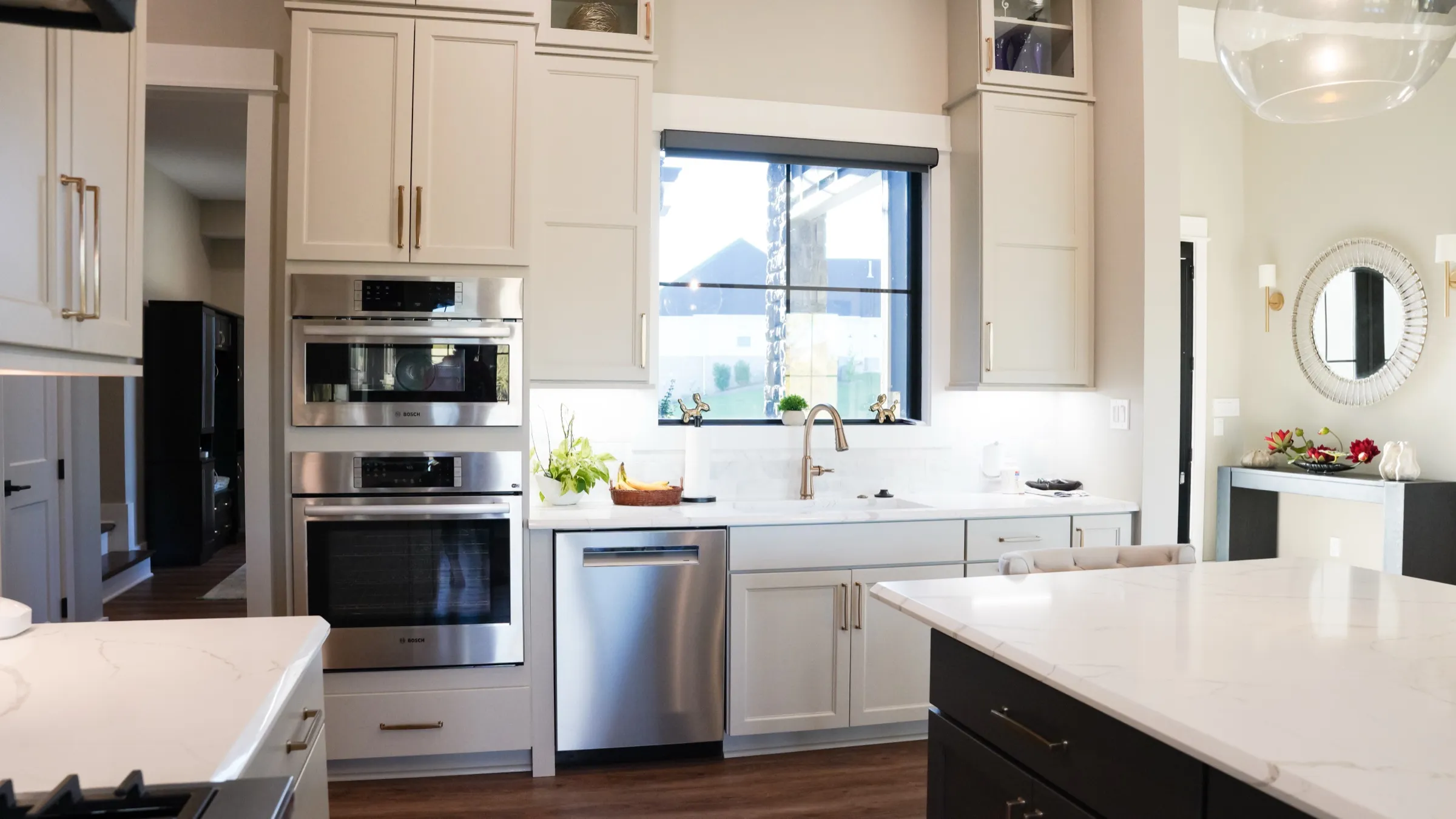 Bright custom kitchen in the Fairway Residence